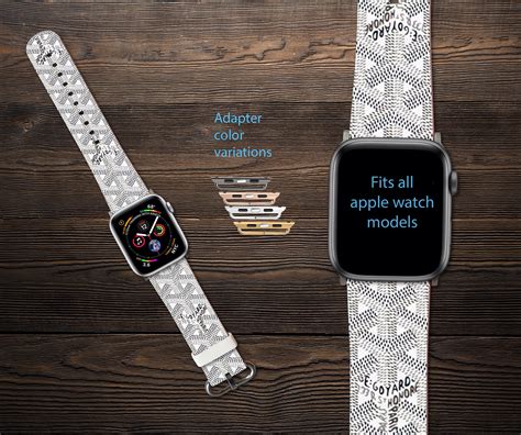 etsy goyard apple watch band|designer silicone apple watch bands.